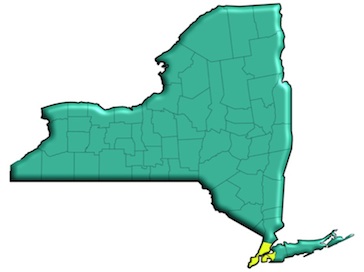 Map of New York State and Counties