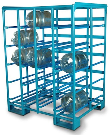 Rack of Bottled Water