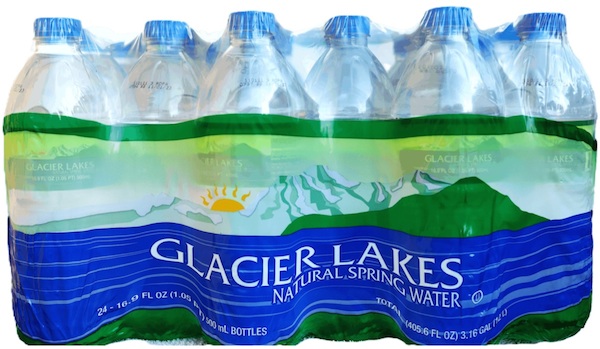 Water Bottle Case of Glacier Lakes Spring Water